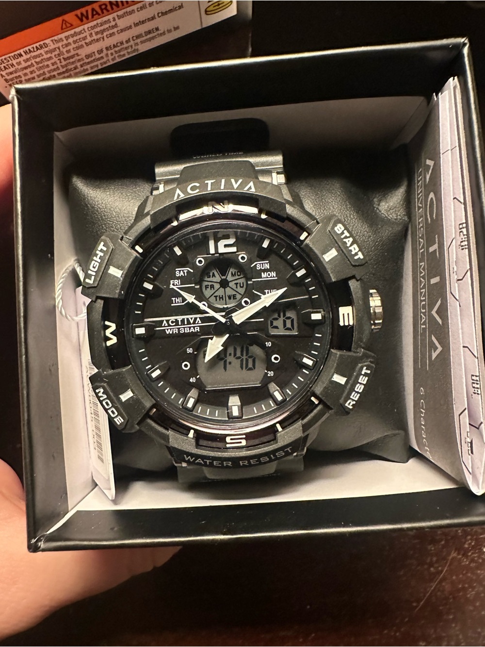 Limited Edition Activa All Black Digital Watch